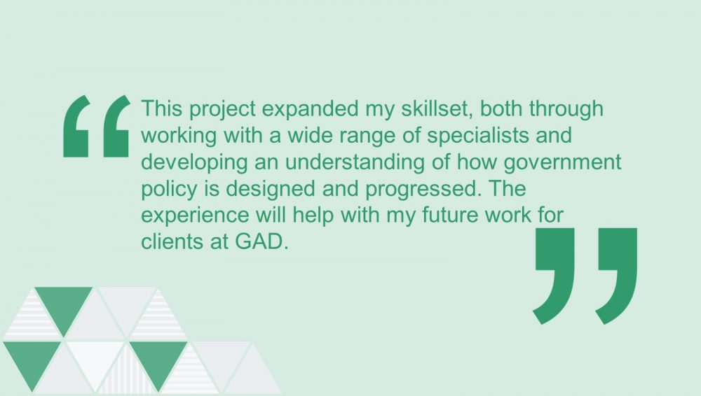 Quote from a GAD actuary on their secondment experience.